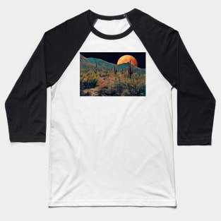 A Colorful Desert Night Baseball T-Shirt